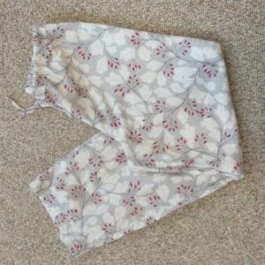 Garnet Hill Women's Flannel Pajama Sleeping Bottoms Size Medium